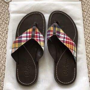Men’s Cole Haan leather flip flop shoes